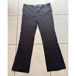 GAP Straight Flare Trouser Dress Slacks Women's Size 2 Adjustable Waist Charcoal